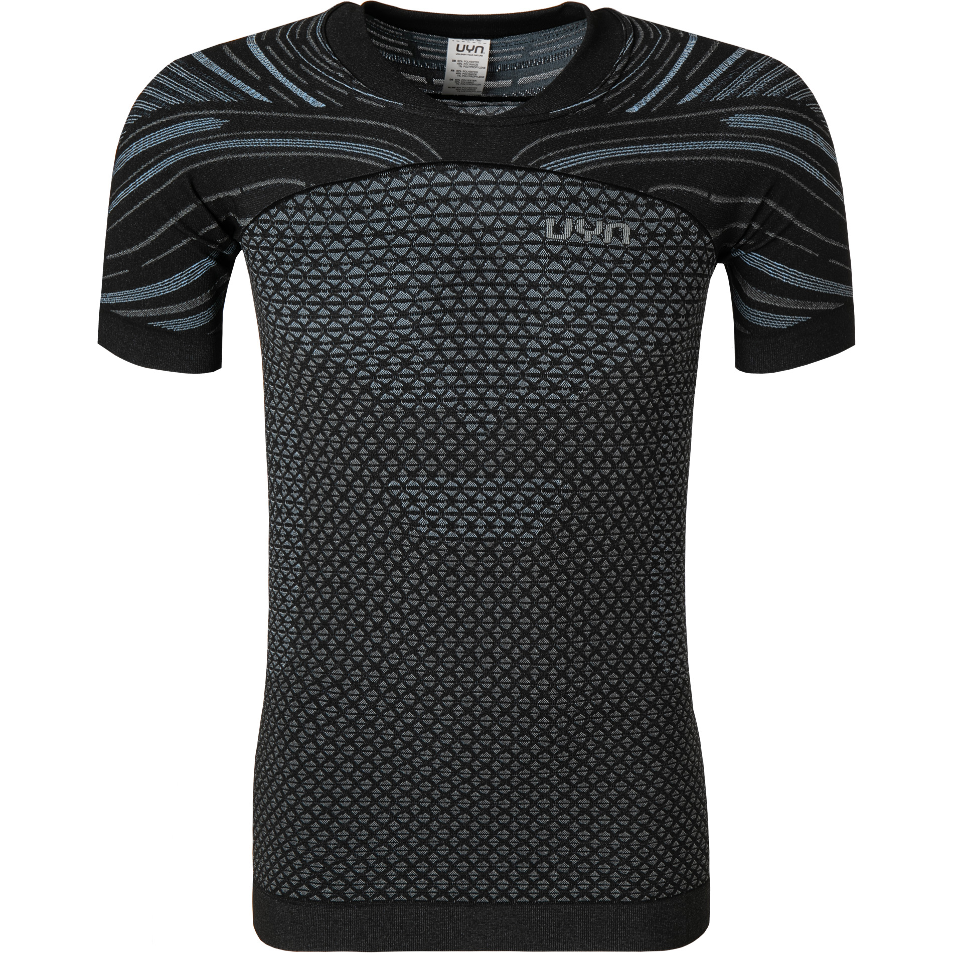 UYN Herren Funktionsshirt blau Mikrofaser/Funktion unifarben