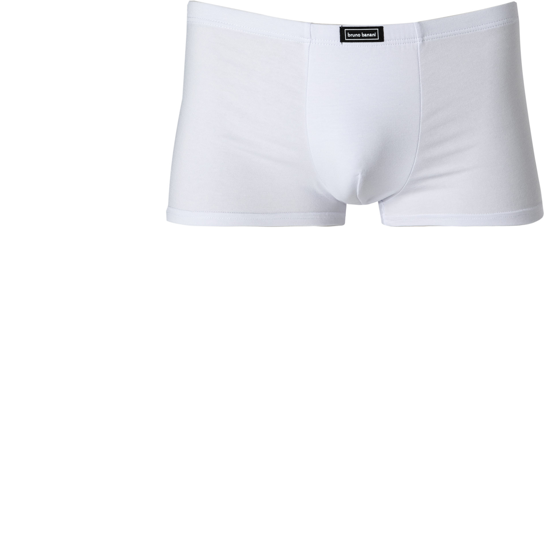 bruno banani Herren Hipshorts weiß Baumwolle & Mix unifarben