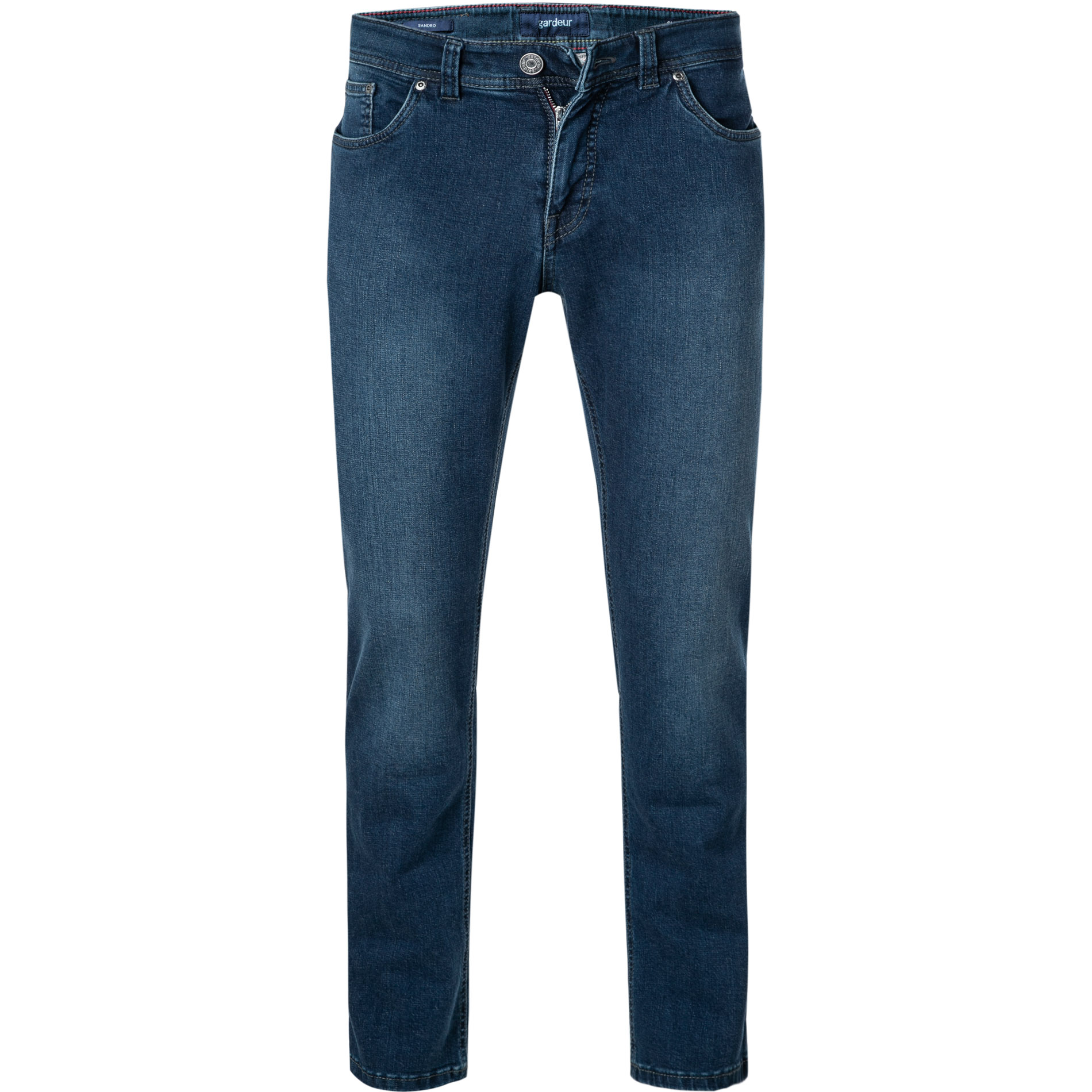 GARDEUR Herren Jeans blau Baumwoll-Stretch Slim Fit
