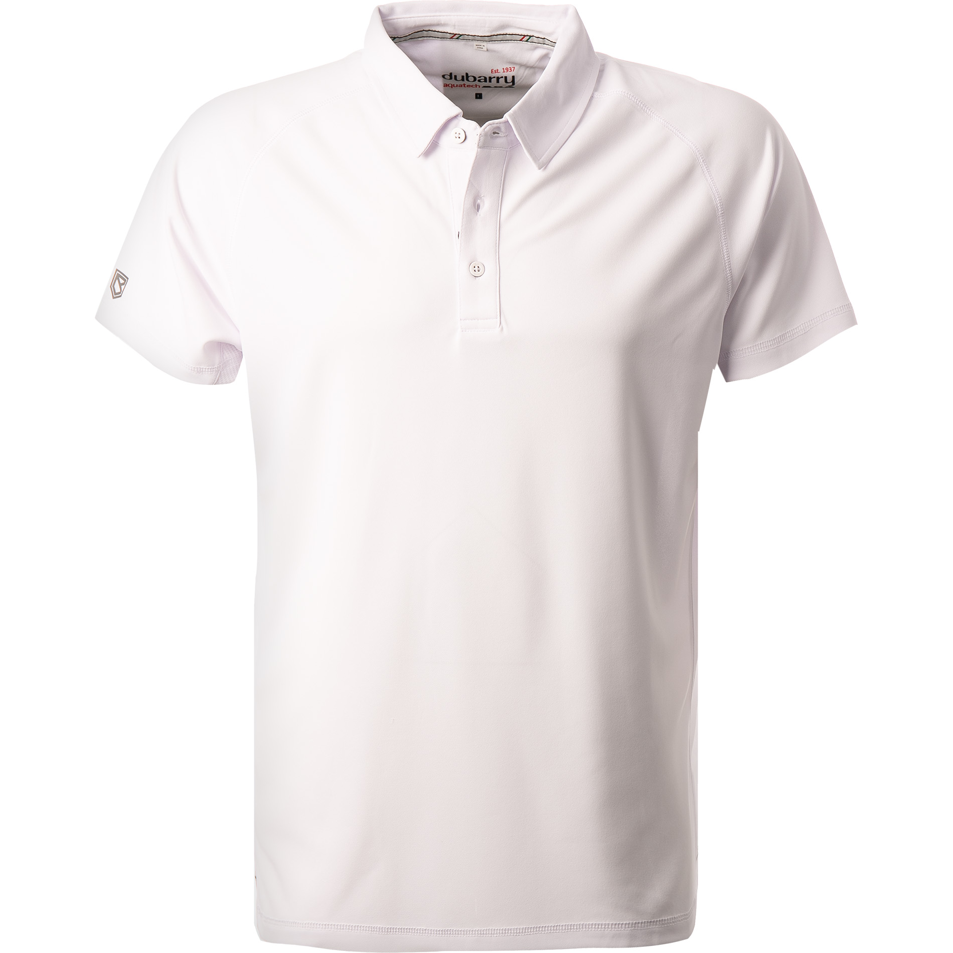 dubarry Herren Polo Shirt weiß Mikrofaser