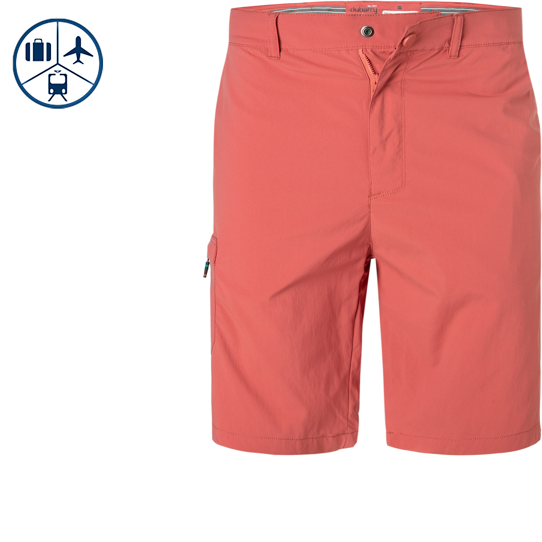 dubarry Herren Shorts rot Mikrofaser