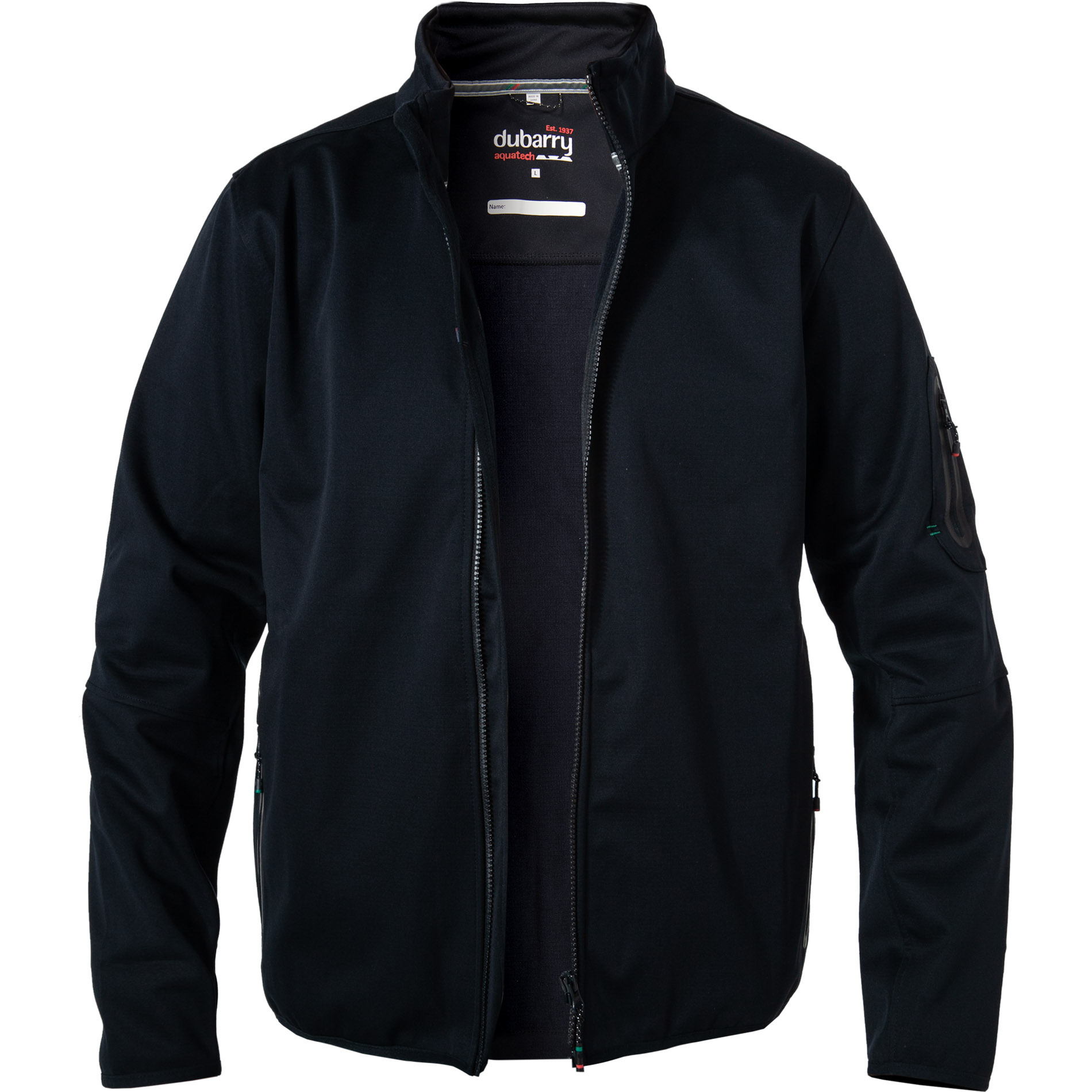 dubarry Herren Jacke schwarz Mikrofaser unifarben