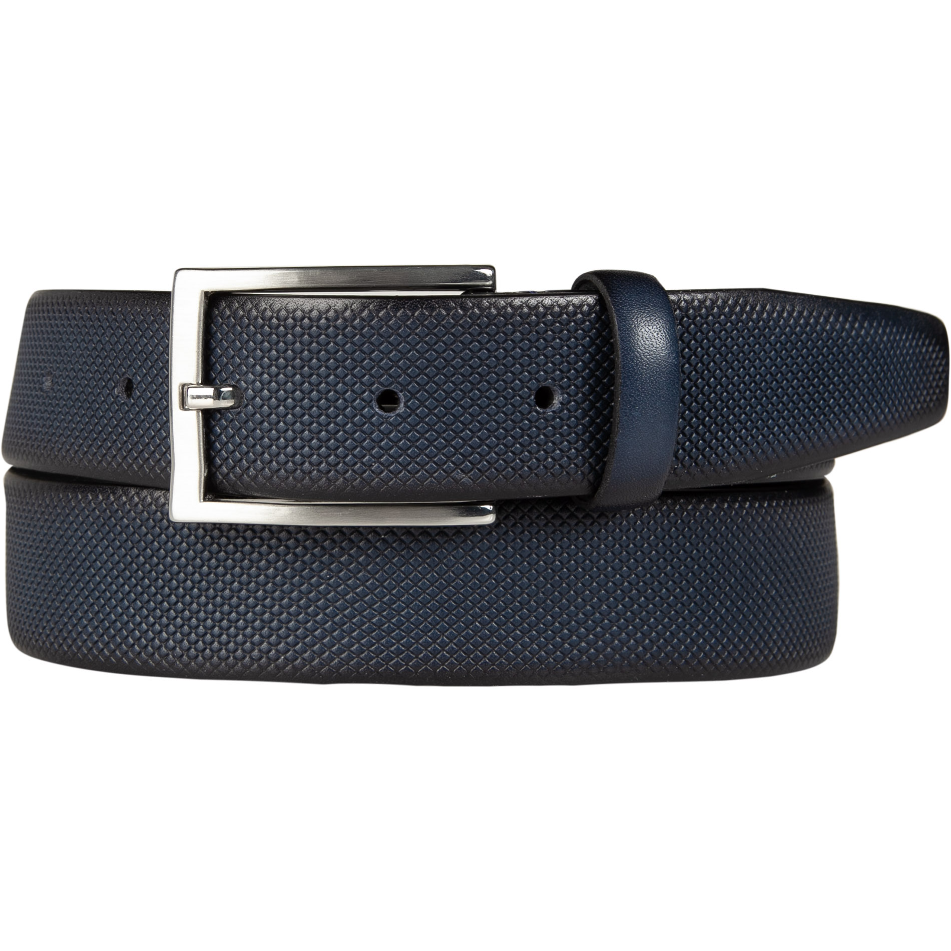 Lindenmann Herren Gürtel blau Leder