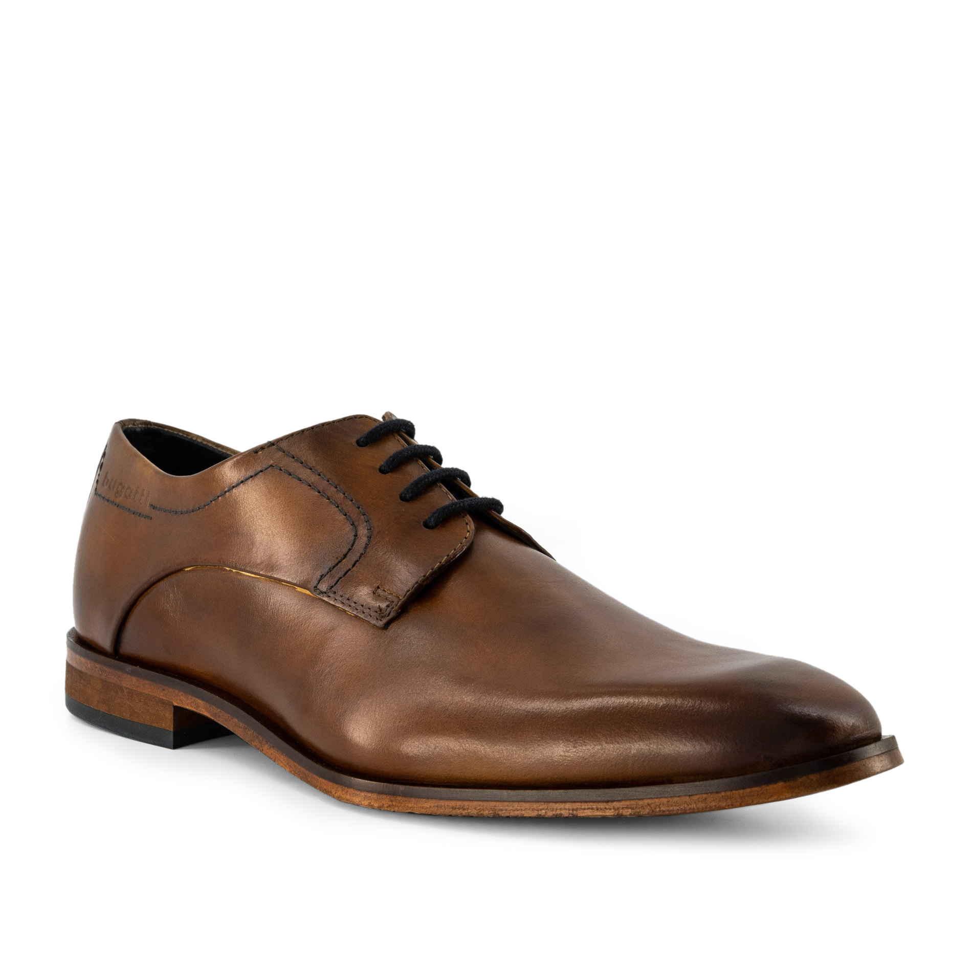 bugatti Herren Derby braun Glattleder