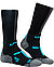 Funktionssocken, Mikrofaser atmungsaktiv, schwarz-türkis - schwarz-türkis