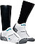 Funktionssocken, Mikrofaser atmungsaktiv, weiß-grau - weiß-grau