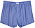 Boxershorts, Baumwolle, blau meliert - blau
