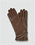 Fingerhandschuhe aus feinstem Kalbleder - schokobraun