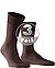 Serie Bristol, Socken, Merinowolle, dunkelbraun - dunkelbraun
