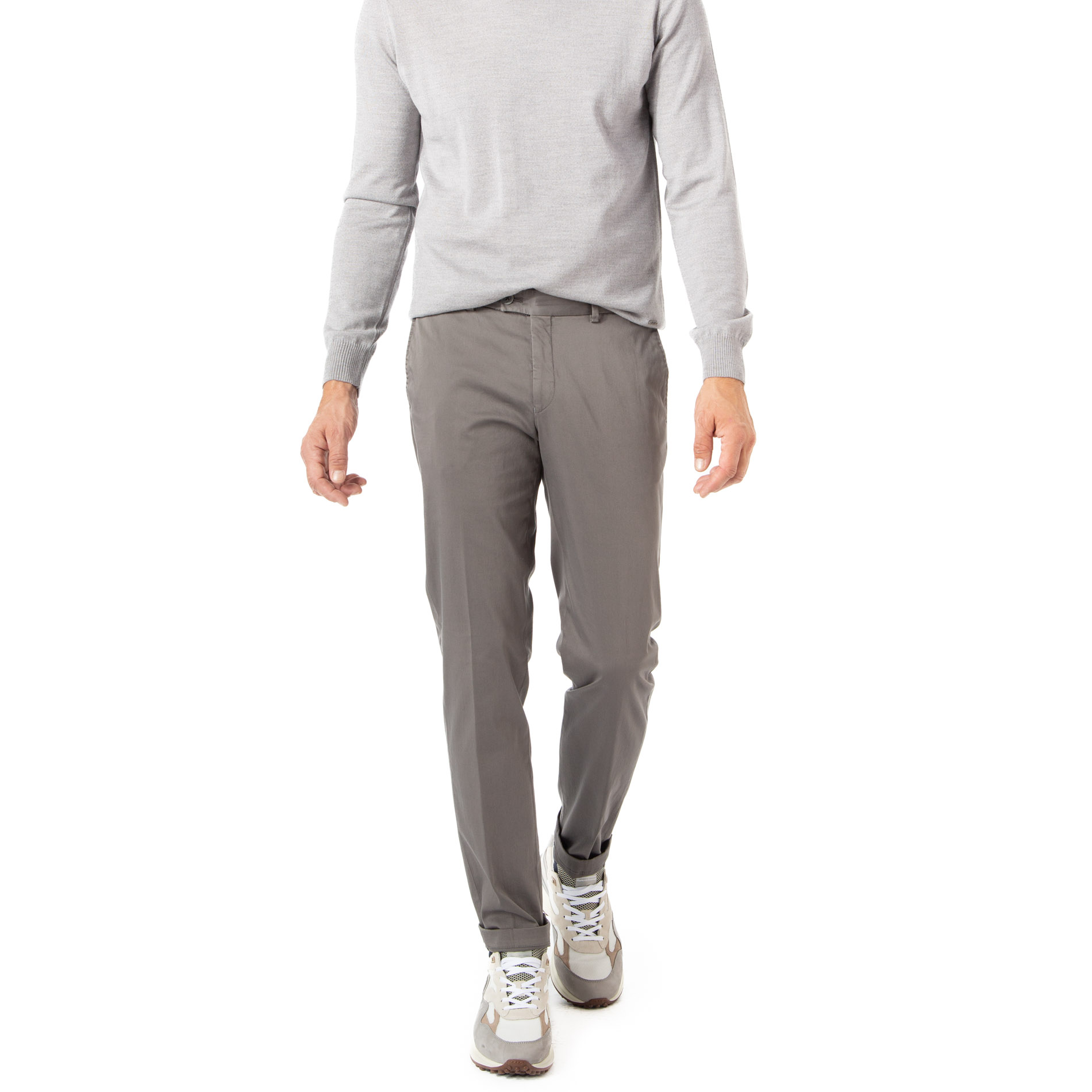 HILTL Herren Hose grau Slim Fit