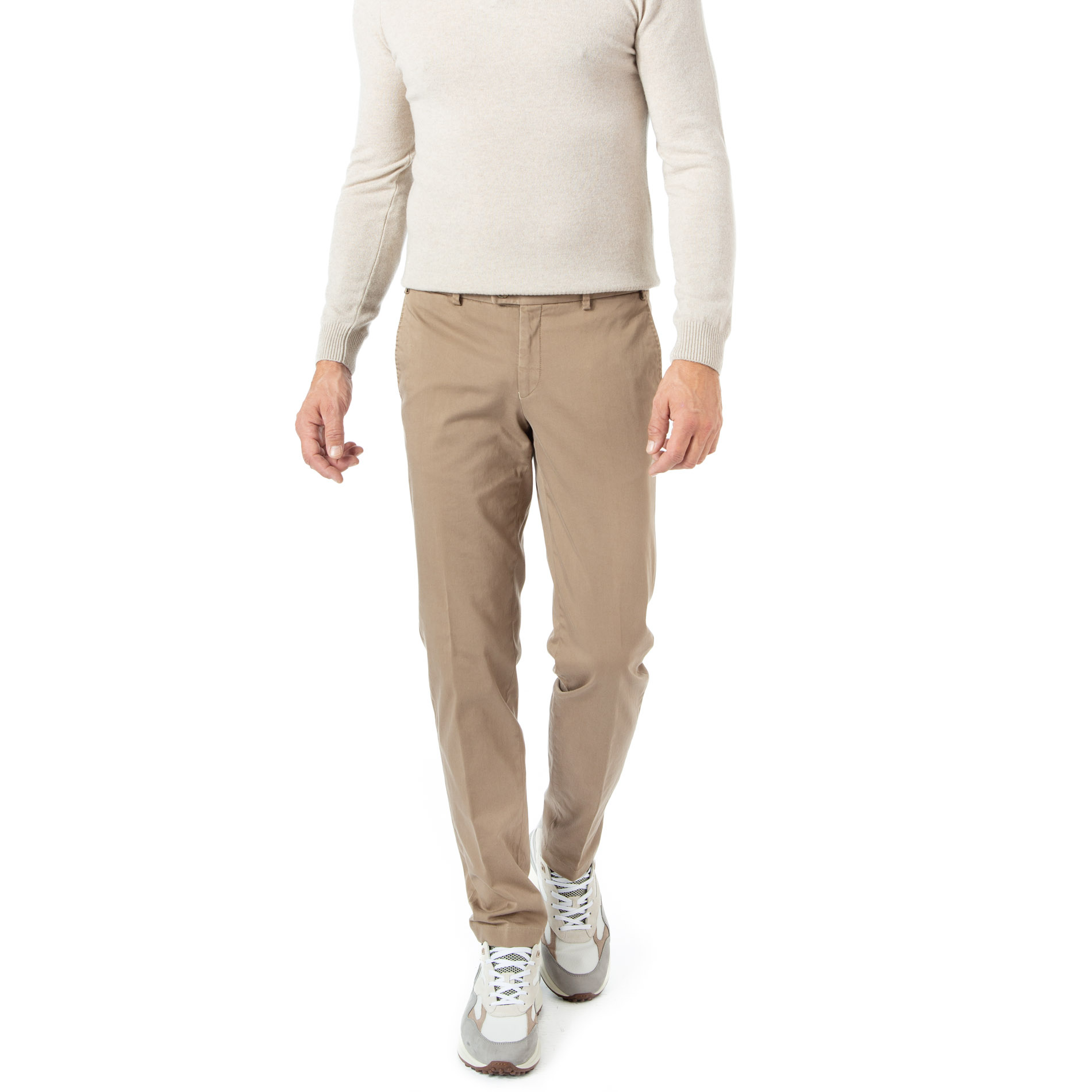 HILTL Herren Hose beige Slim Fit