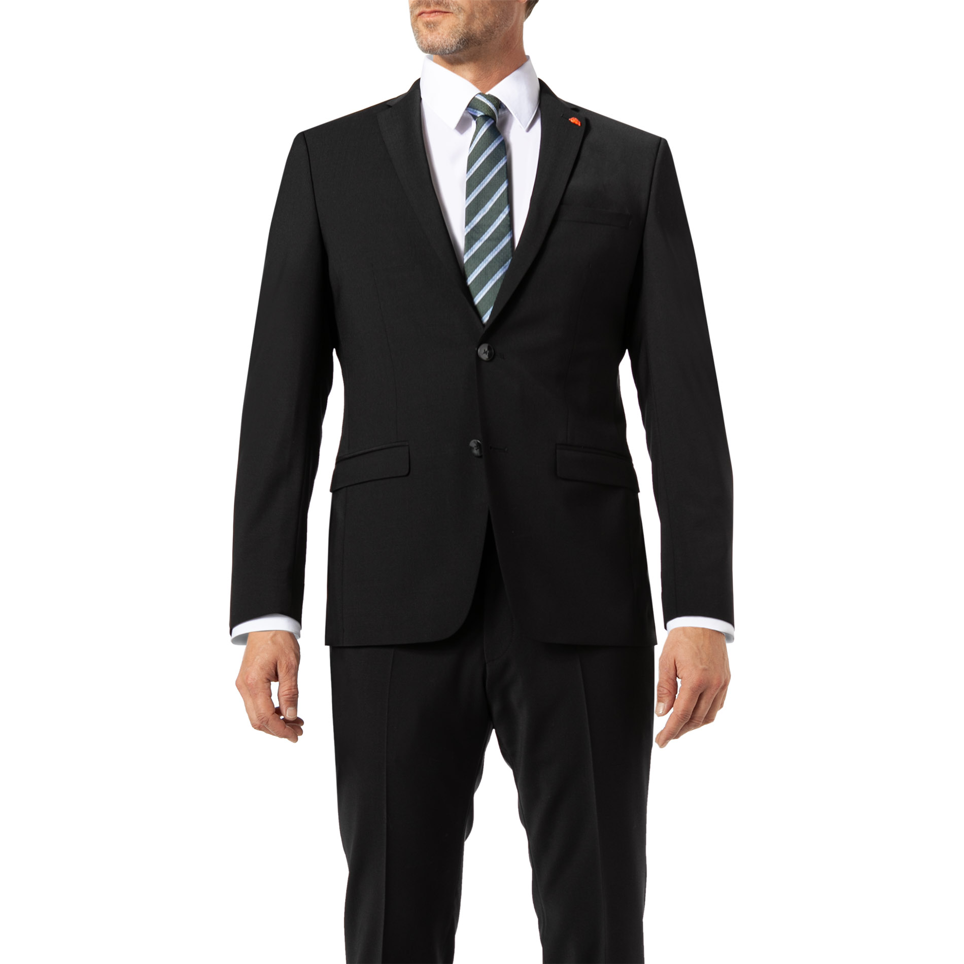 ROY ROBSON Herren Sakko schwarz Slim Fit