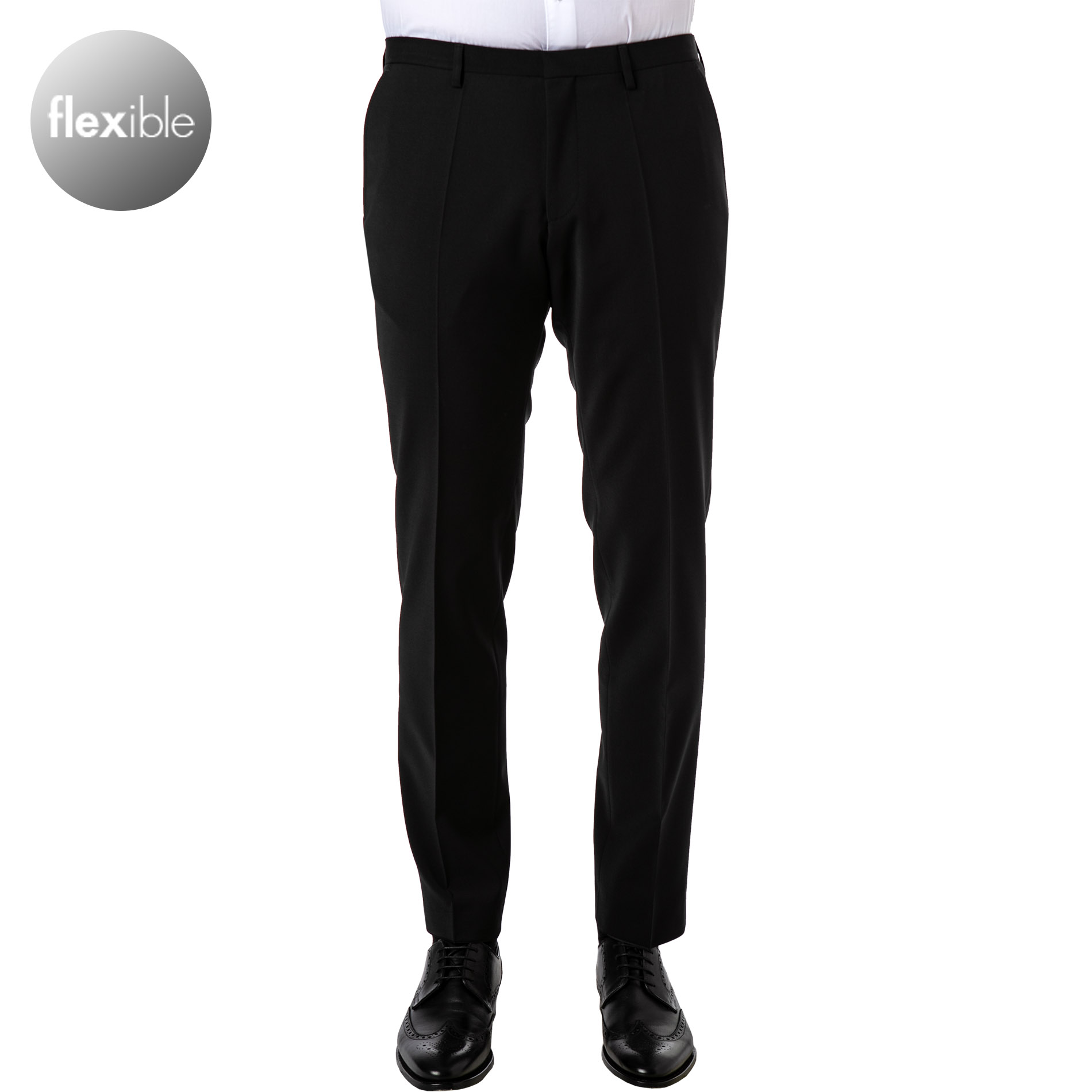 ROY ROBSON Herren Hose schwarz Slim Fit