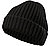 Mütze, Reines Kaschmir, schwarz - schwarz