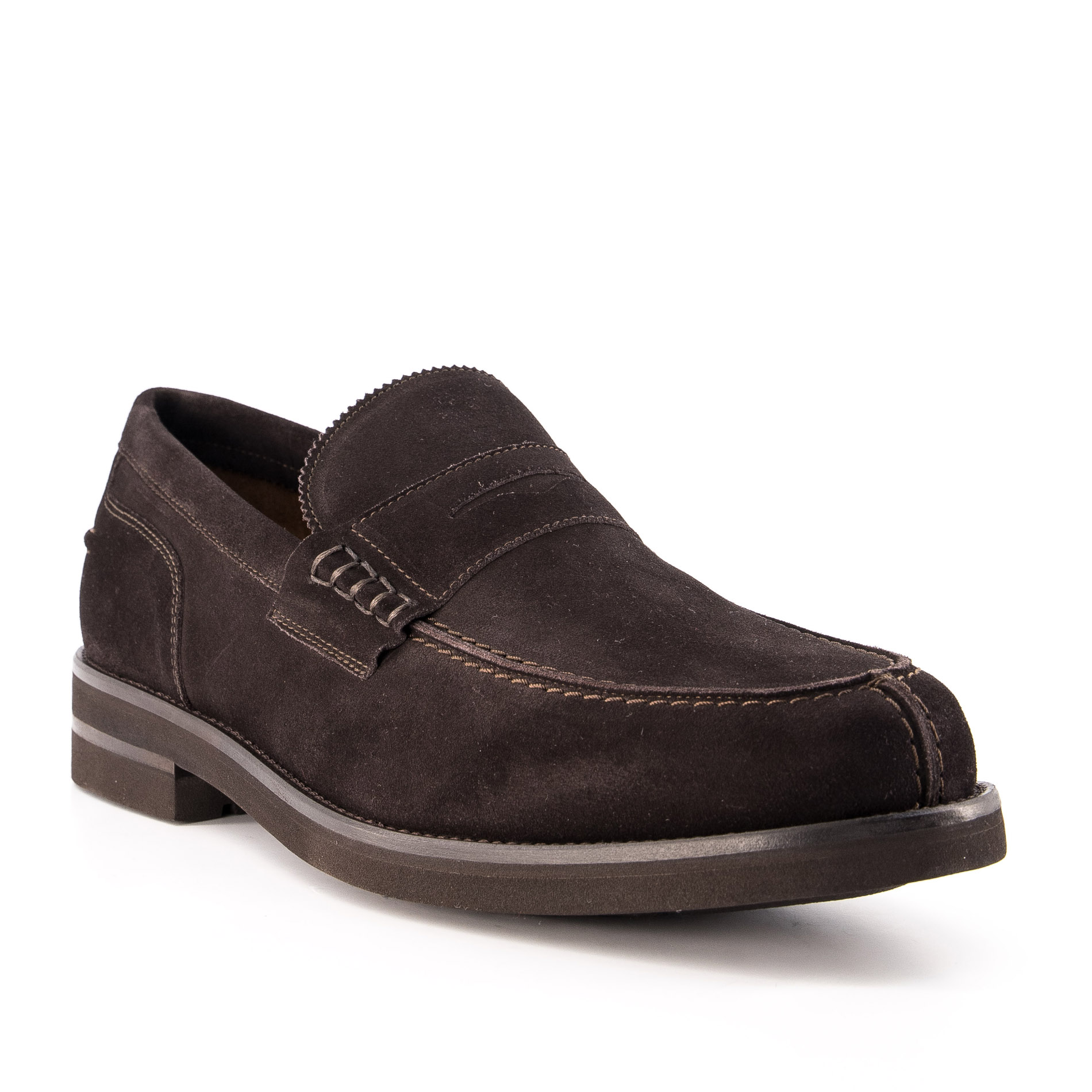 LOTTUSSE Herren Loafer braun Veloursleder