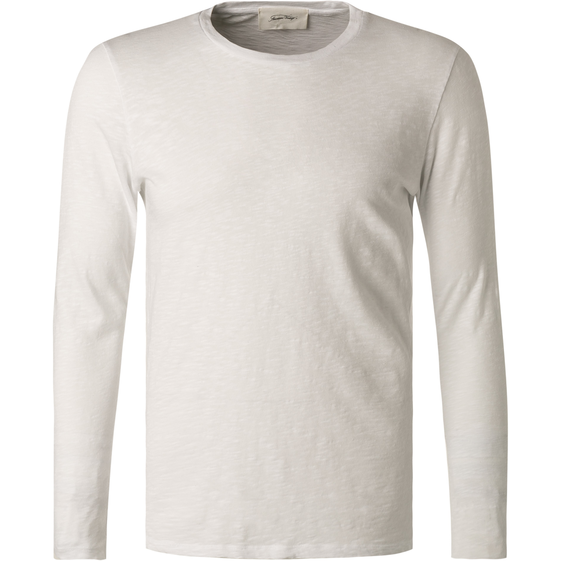 American Vintage Herren Longsleeve weiß
