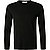 Longsleeve, Baumwolle, schwarz - noir