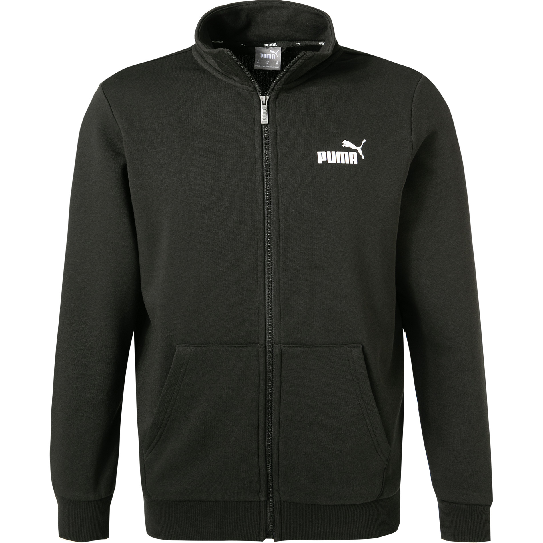 PUMA Herren Sweatjacke schwarz Baumwolle & Mix unifarben