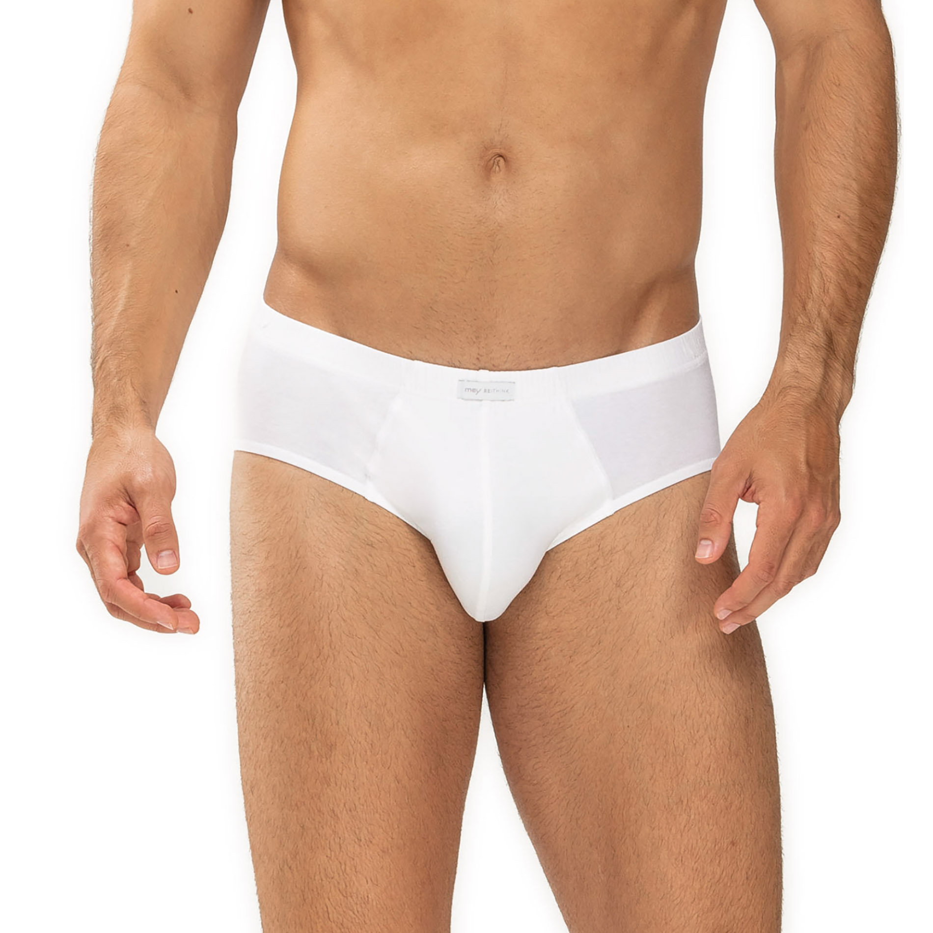 Mey Herren Mini-Slip Weiß Baumwolle & Mix Unifarben
