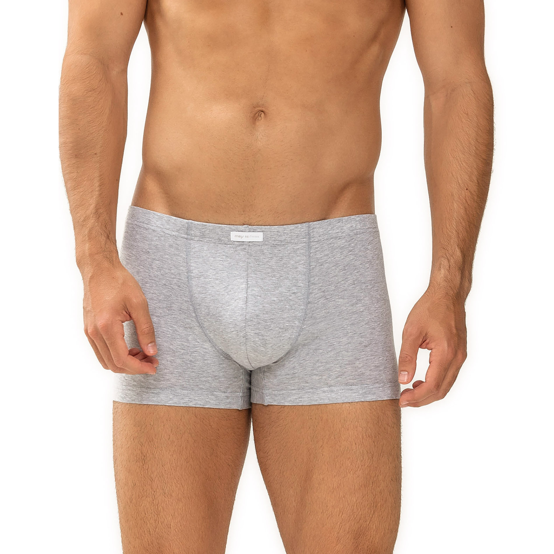 Mey Herren Shorty grau Baumwolle & Mix unifarben