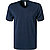 T-Shirt, Viskose, navy meliert - deep navy