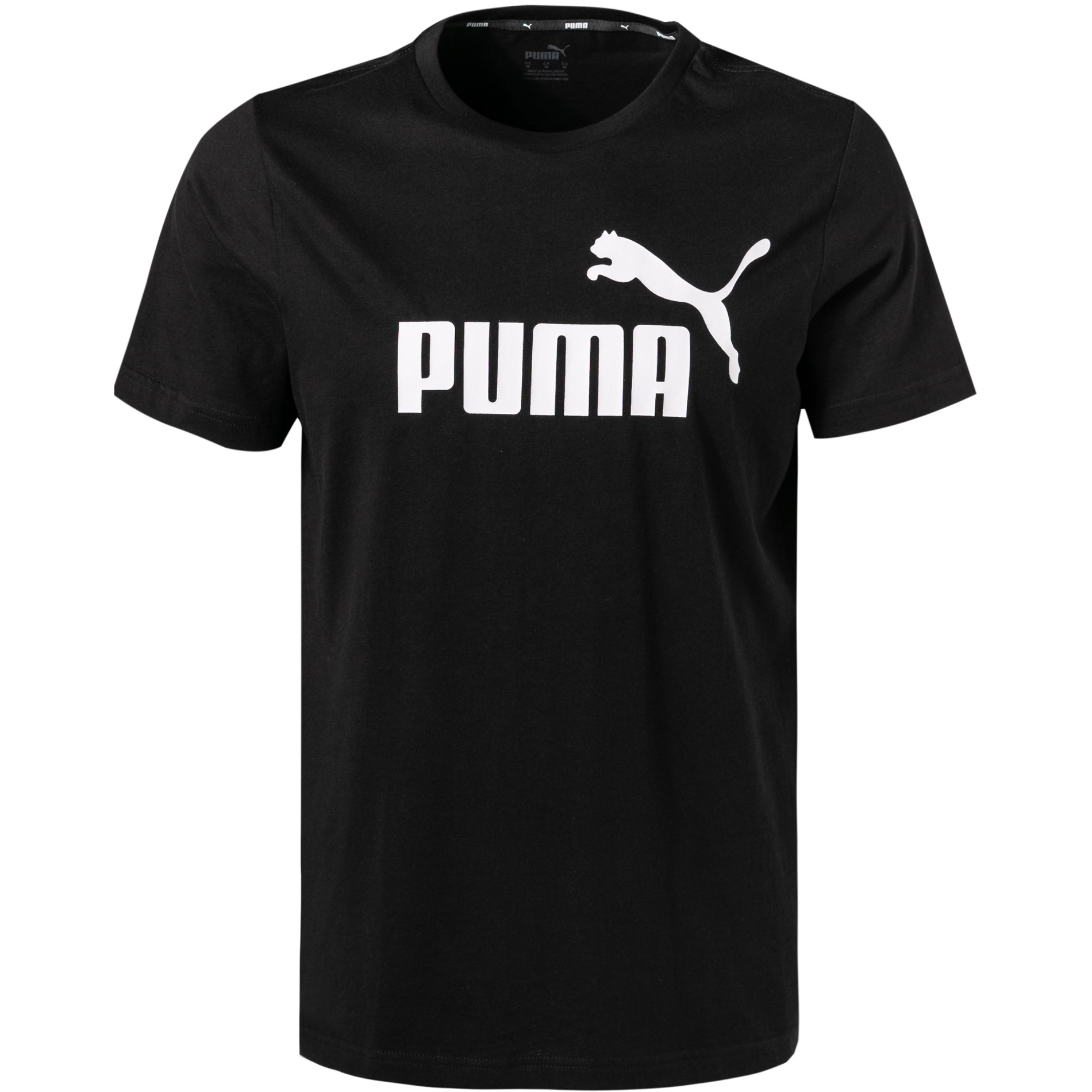 PUMA Herren T-Shirt schwarz Baumwolle & Mix unifarben