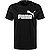 T-Shirt, Regular Fit, Baumwolle, schwarz - schwarz