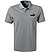 Polo-Shirt, Regular Fit, Baumwoll-Piqué, grau meliert - grau