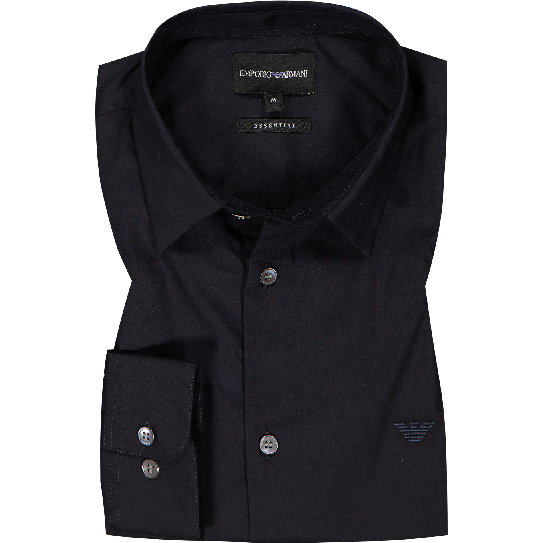 EMPORIO ARMANI Herren Hemd blau Baumwolle