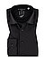 Hemd, Slim Fit, Mikrofaser atmungsaktiv, schwarz - schwarz