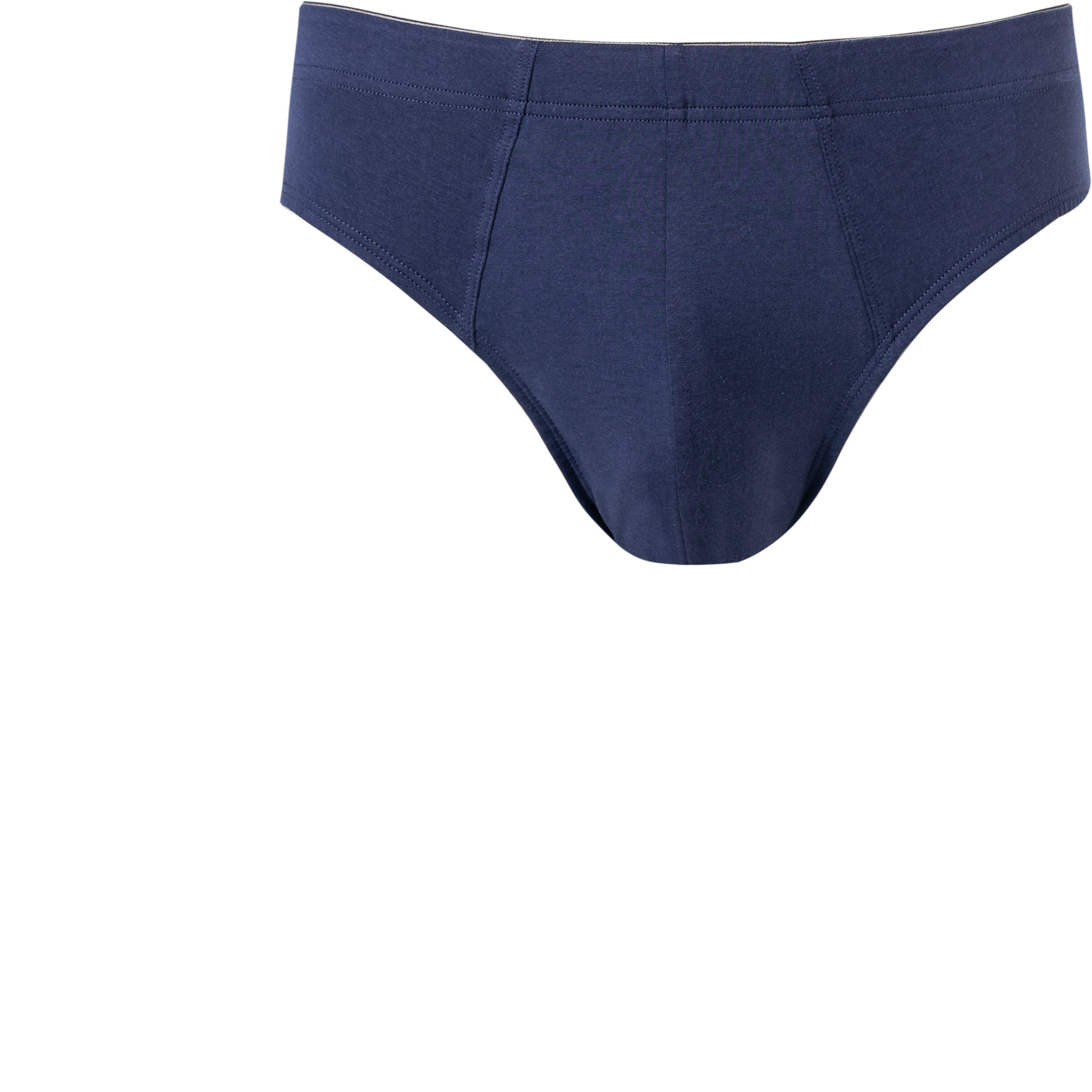 HANRO Herren Slip blau Baumwolle unifarben