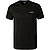T-Shirt, Regular Fit, Baumwolle, schwarz - schwarz