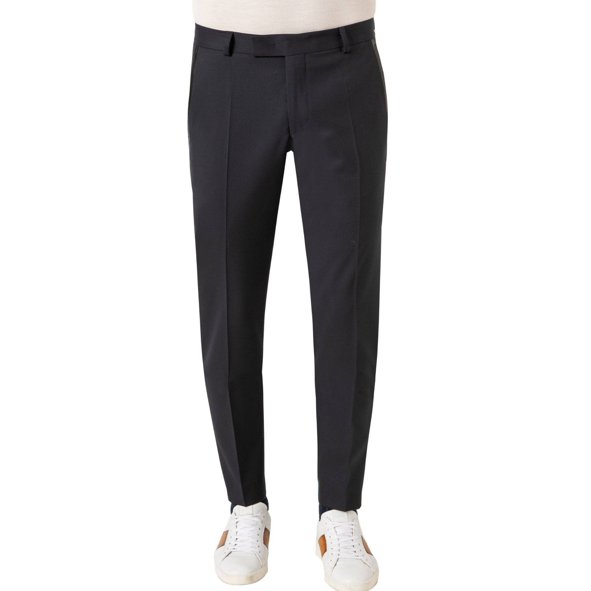 KARL LAGERFELD Herren Hose blau Schurwolle