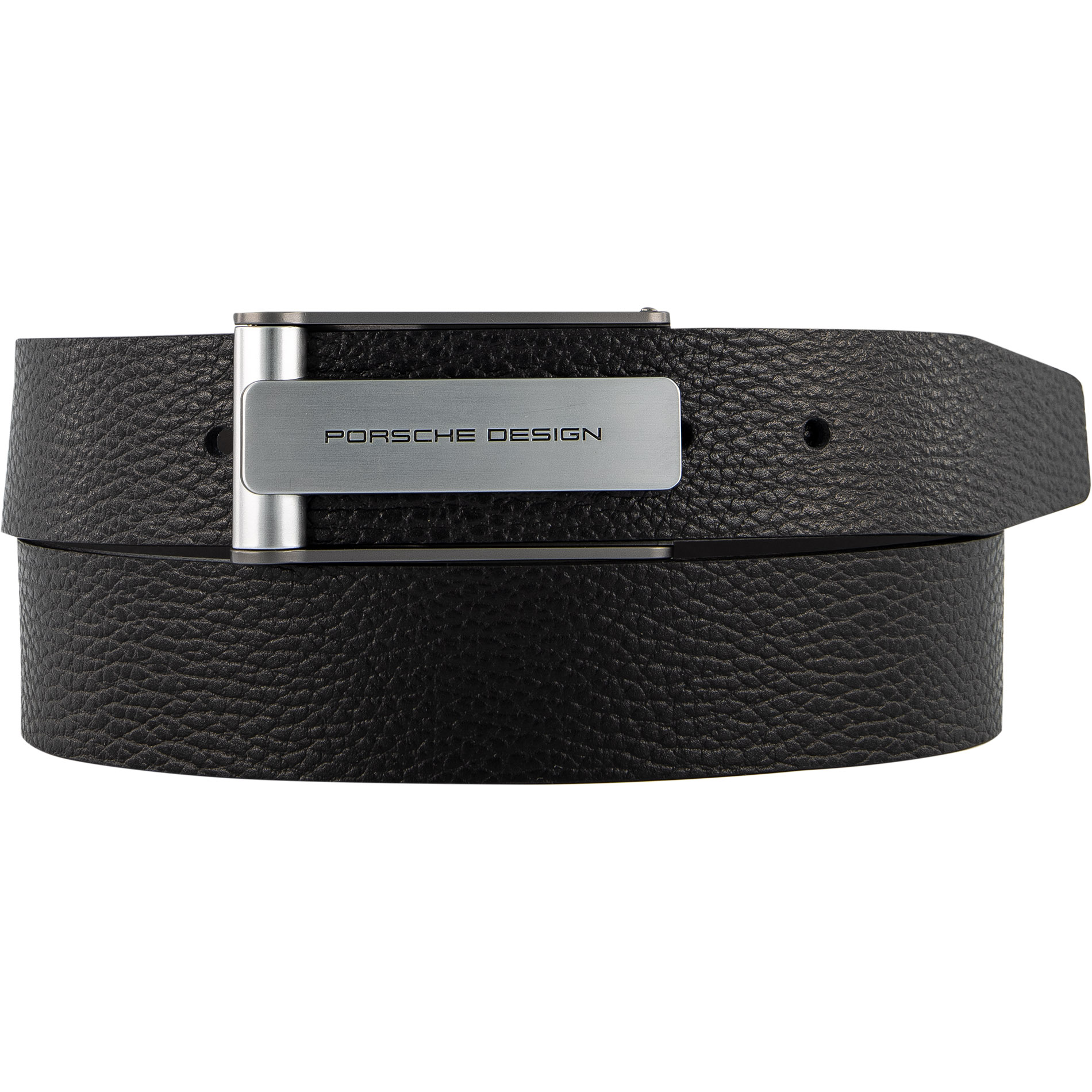 Porsche Design Herren Gürtel Schwarz Leder Geprägt