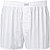 Boxershorts, Baumwolle, weiß gestreift - weiß