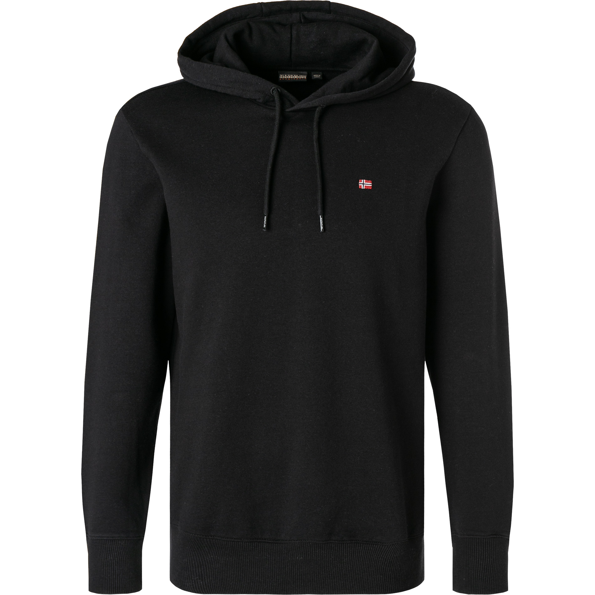 Napapijri Herren Hoodie Schwarz Unifarben