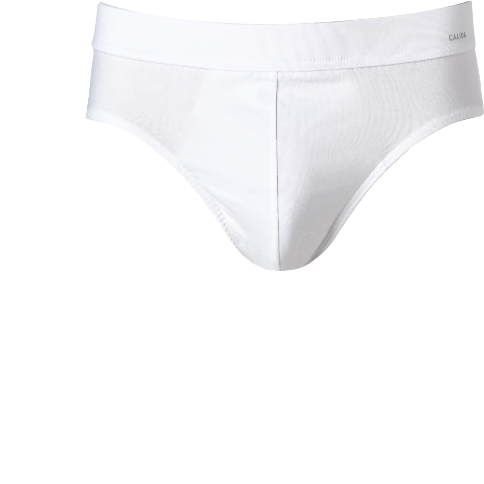 CALIDA Herren Slip weiß Baumwolle unifarben