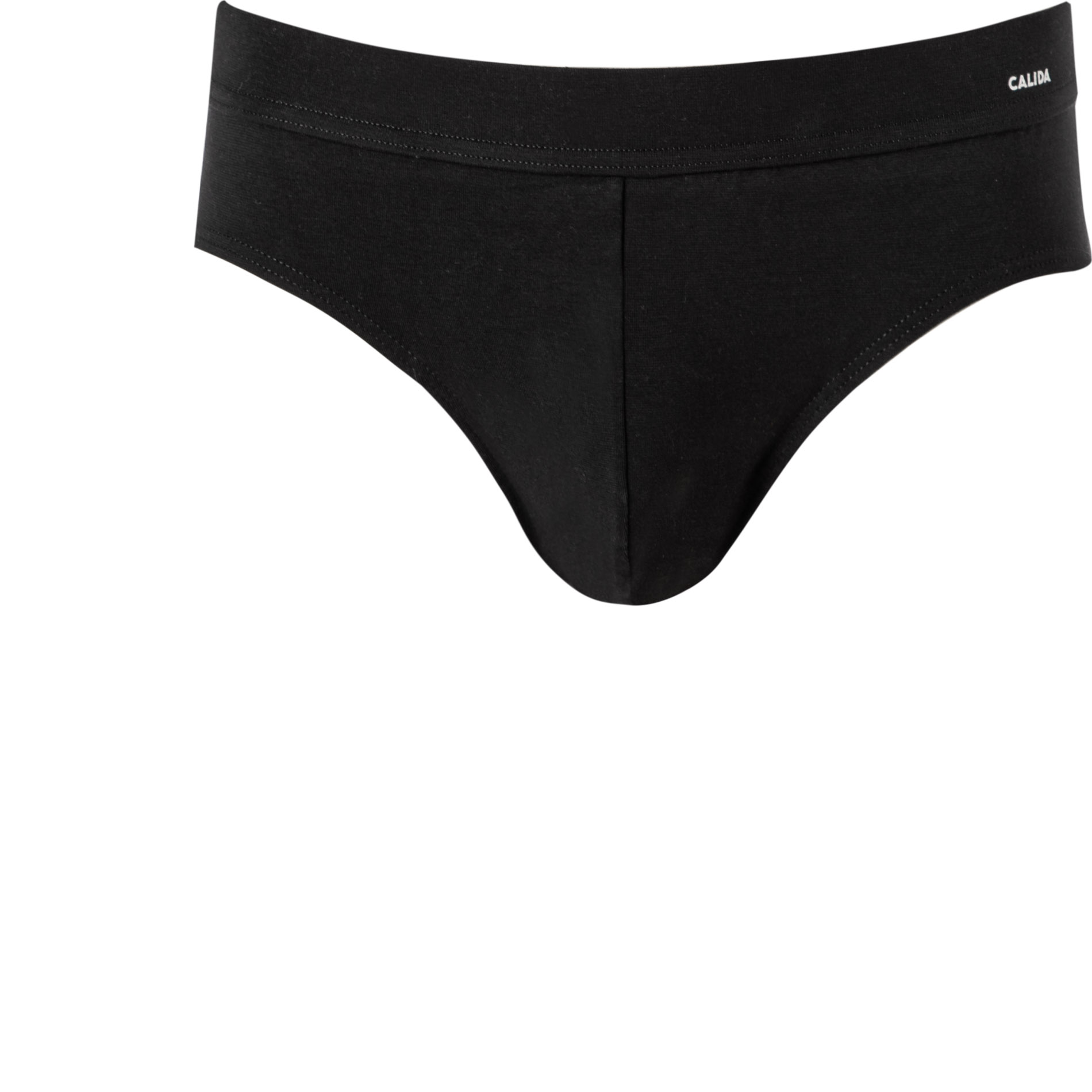 CALIDA Herren Slip schwarz Baumwolle unifarben