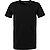 T-Shirt, Baumwoll-Stretch, schwarz - schwarz