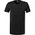 T-Shirt, Baumwoll-Stretch, schwarz - schwarz