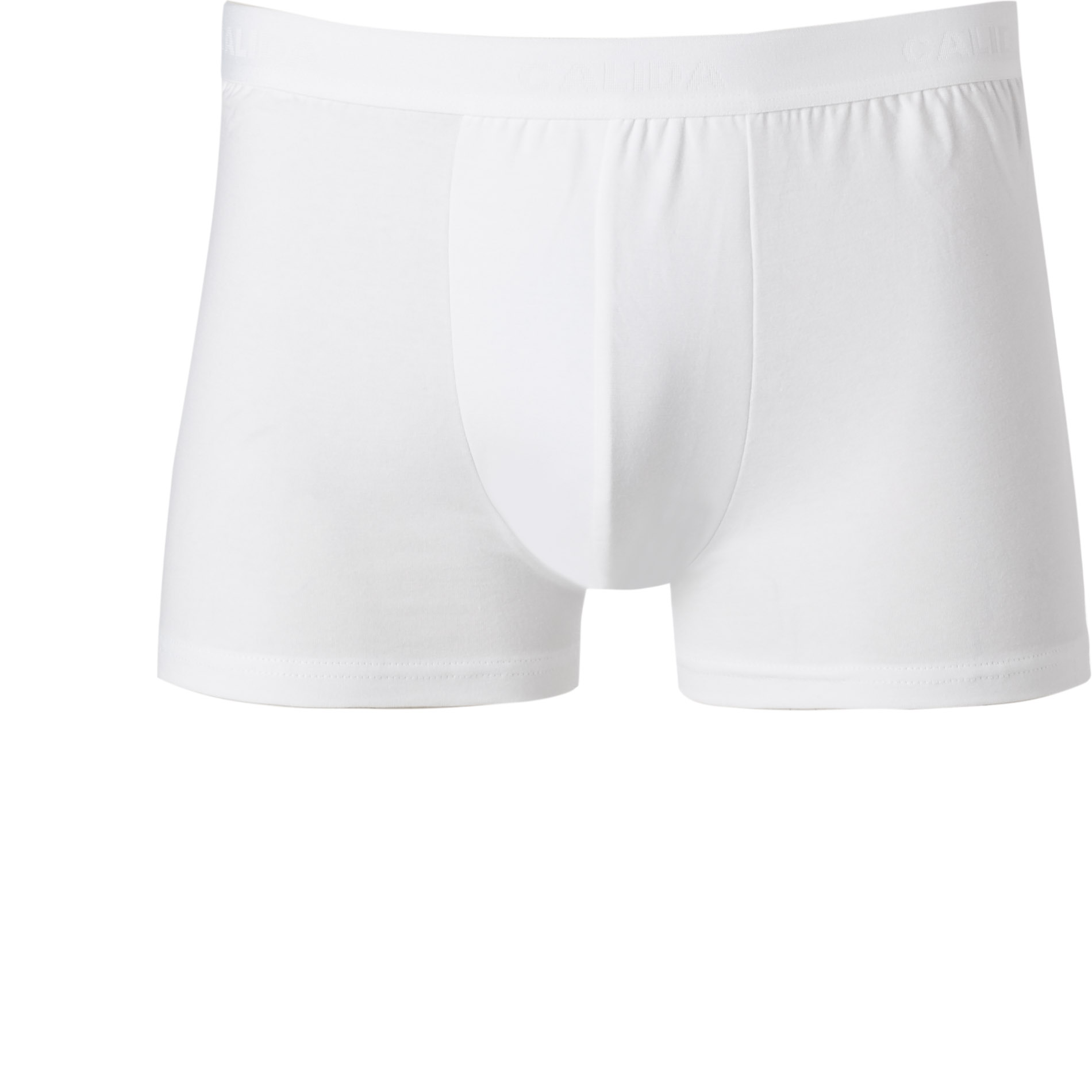 CALIDA Herren Trunks weiß Baumwolle unifarben