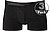 Trunks, Baumwoll-Stretch, schwarz - schwarz