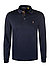Polo-Shirt, Custom Slim Fit, Baumwoll-Jersey, navy - navy