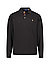 Polo-Shirt, Custom Slim Fit, Baumwoll-Jersey, schwarz - schwarz