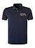 Polo-Shirt, Custom Slim Fit, Baumwoll-Piqué, navy - navy