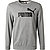 Sweatshirt, Regular Fit, Baumwolle, grau meliert - grau