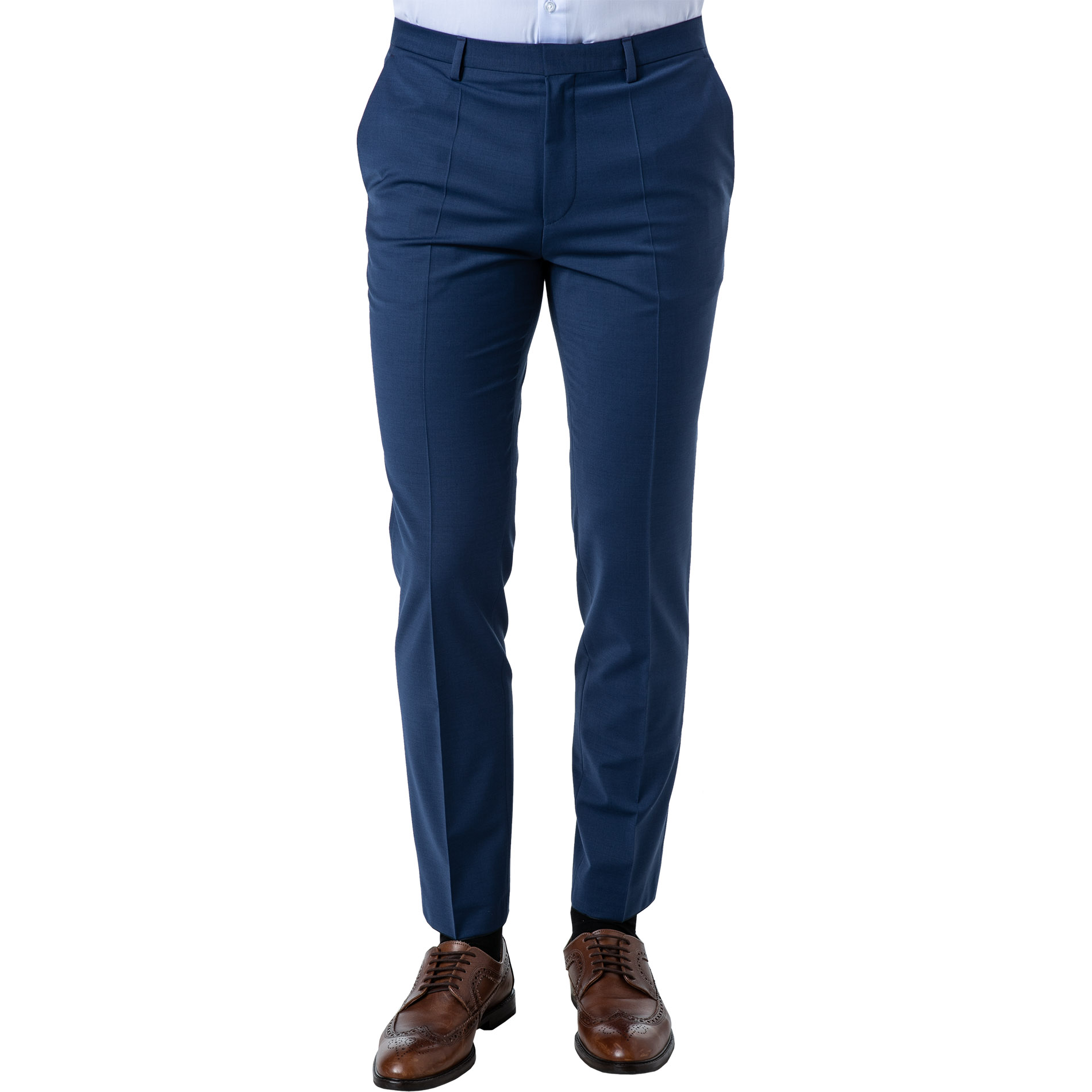 HUGO Herren Hose blau Slim Fit