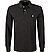 Polo-Shirt, Custom Slim Fit, Baumwoll-Piqué, schwarz-grau meliert - schwarz-grau (051)