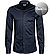 Hemd, Slim Fit, Jersey CO2-Neutral, dunkelblau - dunkelblau