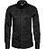 Hemd, Slim Fit, Jersey CO2-Neutral, schwarz - schwarz